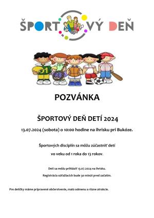 Športový deň detí 13.07.2024