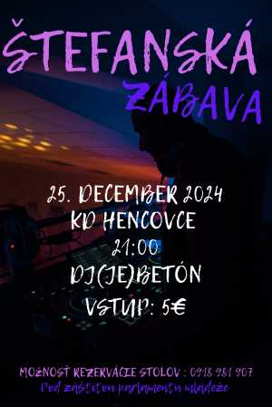 Štefanská zábava 25.12.2024 1